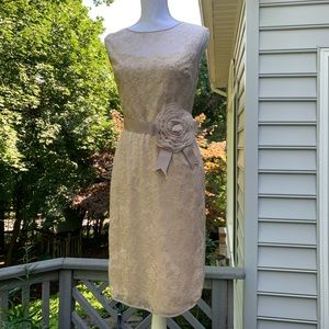 Rickie Freeman for Teri Jon Champagne Party Dress